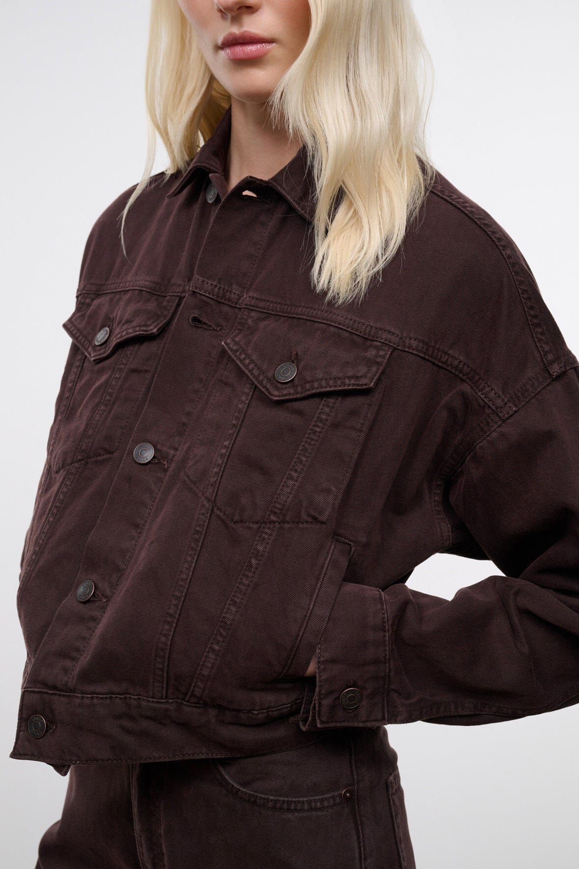 Glen Denim Jacket Earth | STAUD Great Value