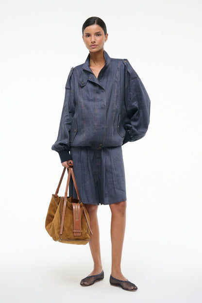 Simone Jacket Chambray | STAUD Customer Favorite
