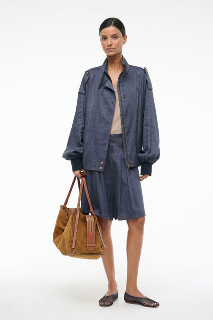 Simone Jacket Chambray | STAUD Customer Favorite