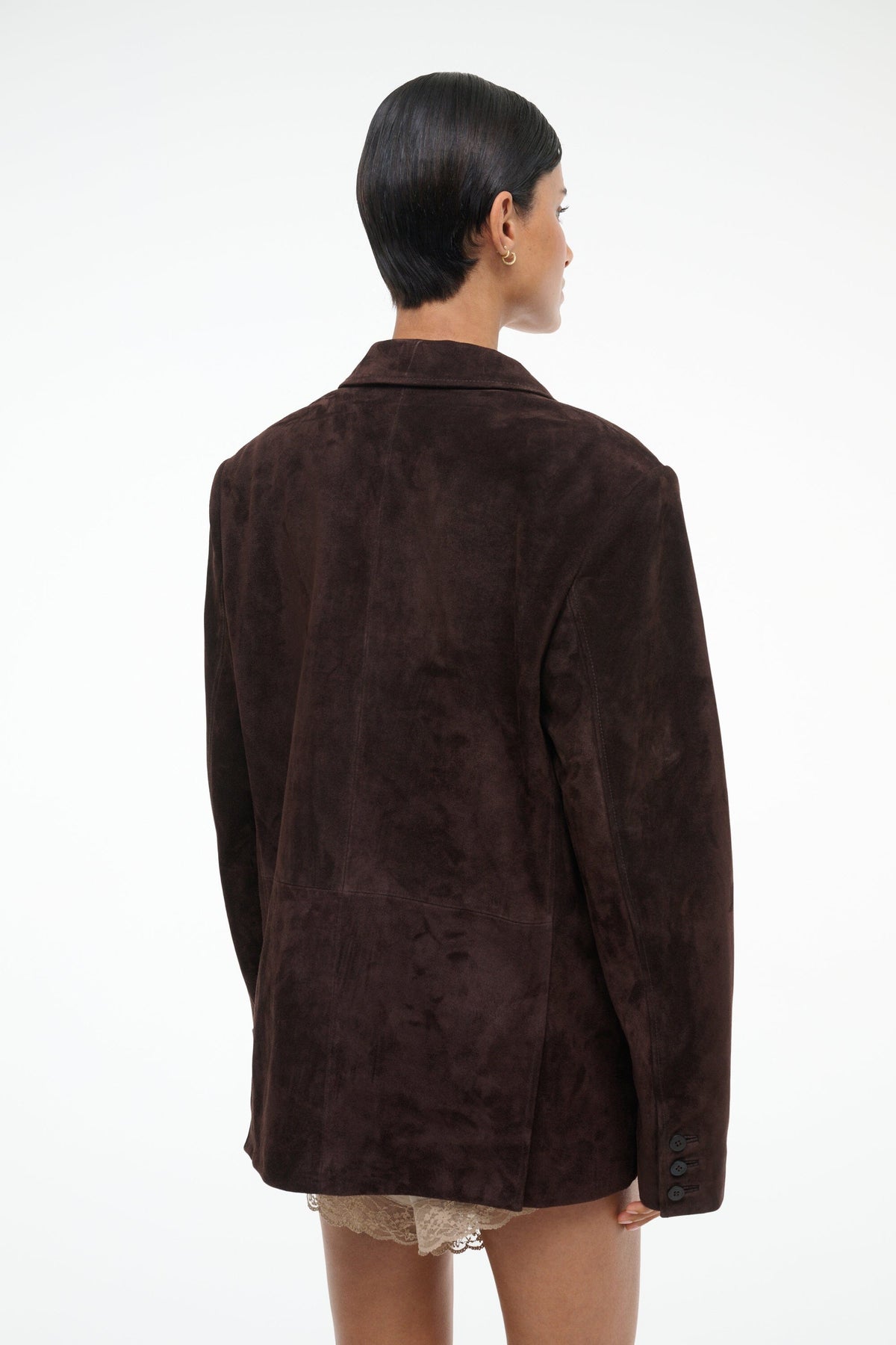 Natalie Suede Jacket Espresso | STAUD Trending