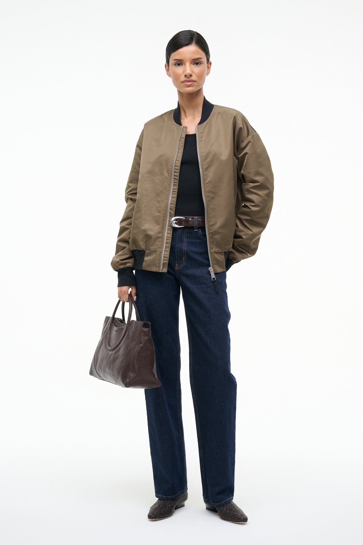 Athena Jacket Truffle | STAUD Featured
