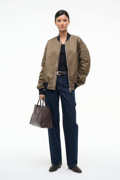 Athena Jacket Truffle | STAUD Featured