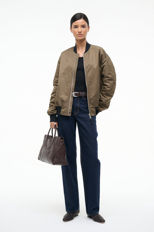 Athena Jacket Truffle | STAUD Featured