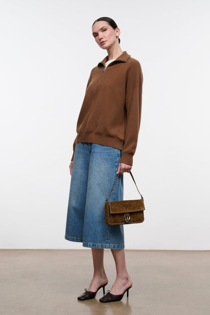 Hudson Cashmere Sweater Cigar | STAUD Great Value