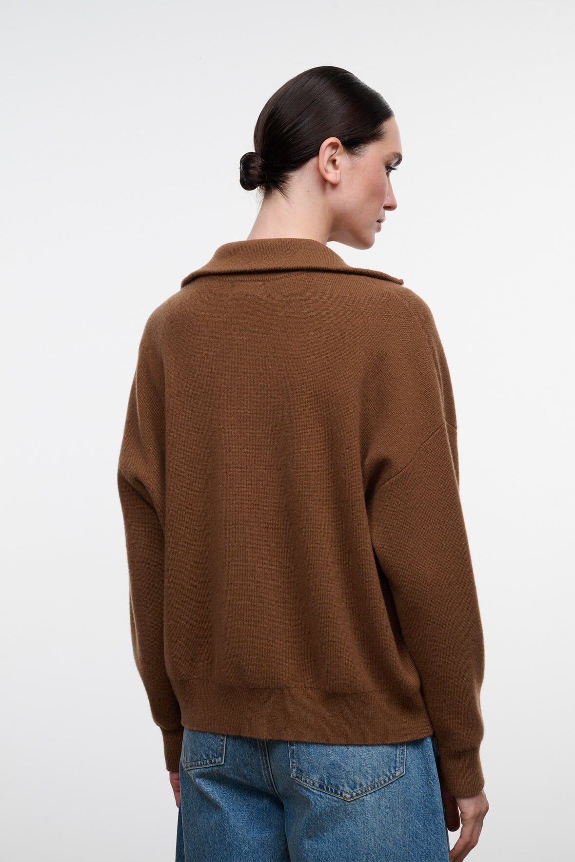 Hudson Cashmere Sweater Cigar | STAUD Great Value