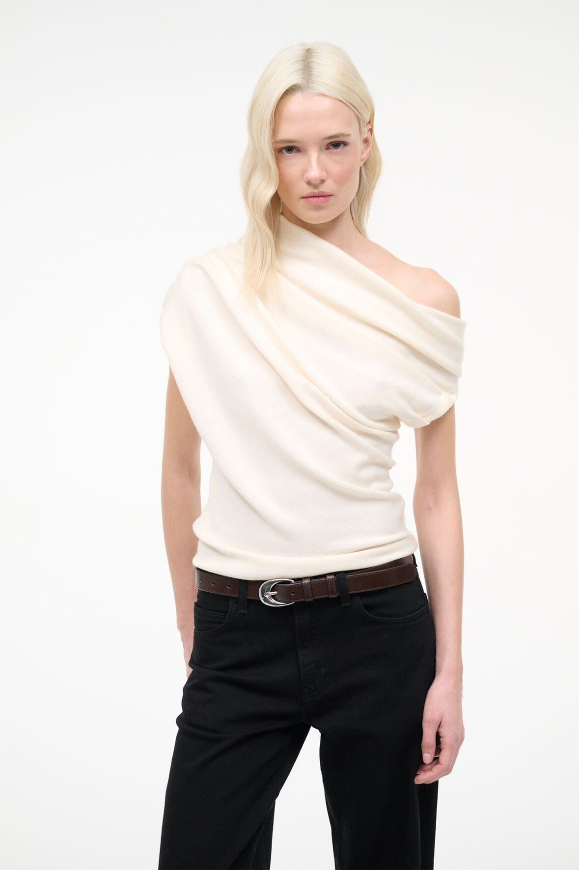 Mabel Sweater Ivory | STAUD Everyday