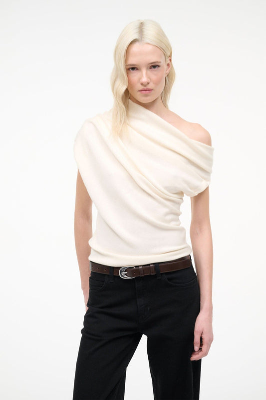 Mabel Sweater Ivory | STAUD Everyday