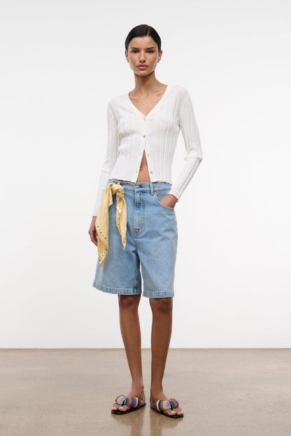 Ezra Cardigan Ivory | STAUD Customer Favorite