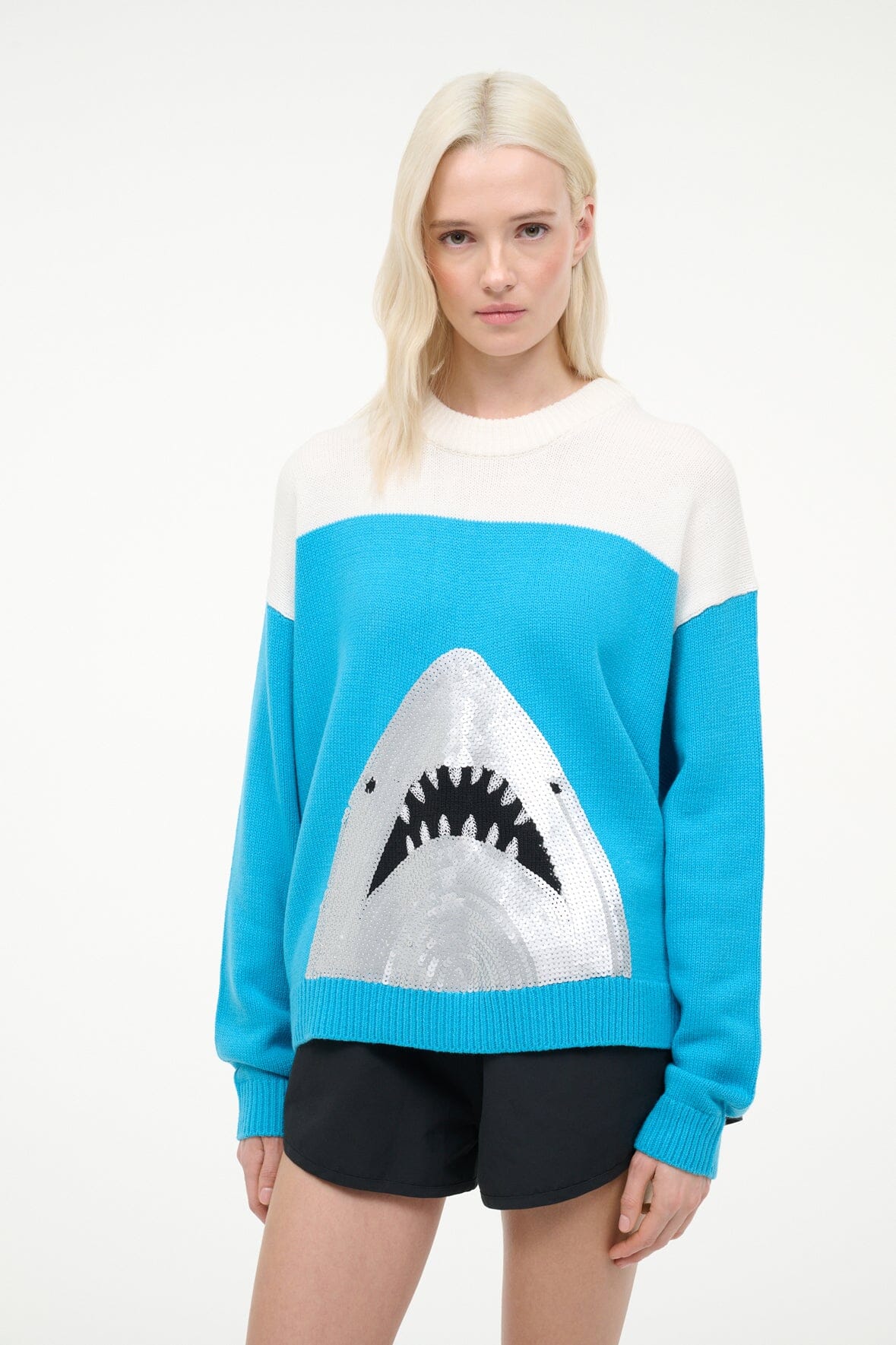 Reya Sweater Great White | STAUD Trusted