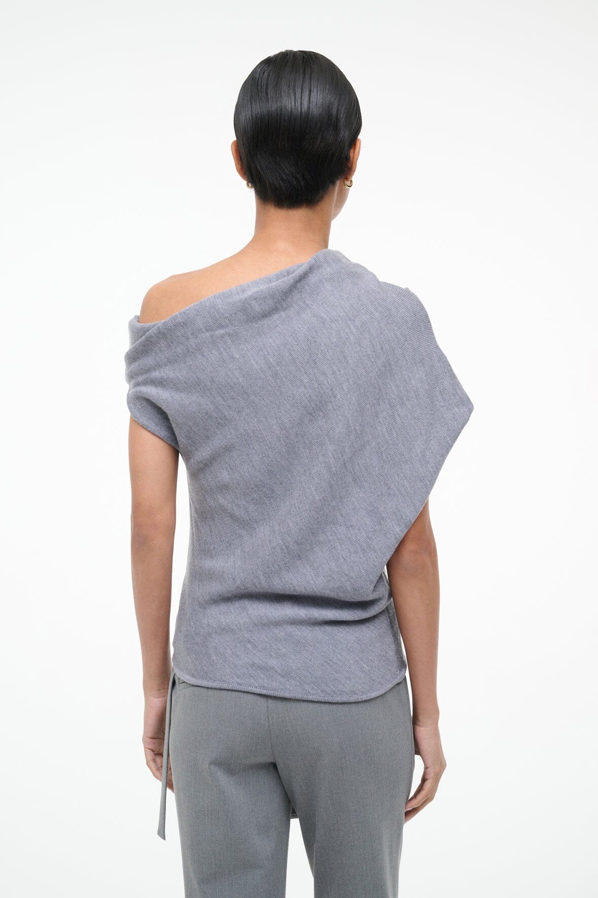Mabel Sweater Heather Grey | STAUD Deals