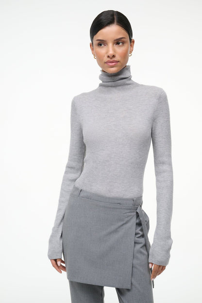 Toni Superfinecashmere Sweater Ash Grey | STAUD Great Value
