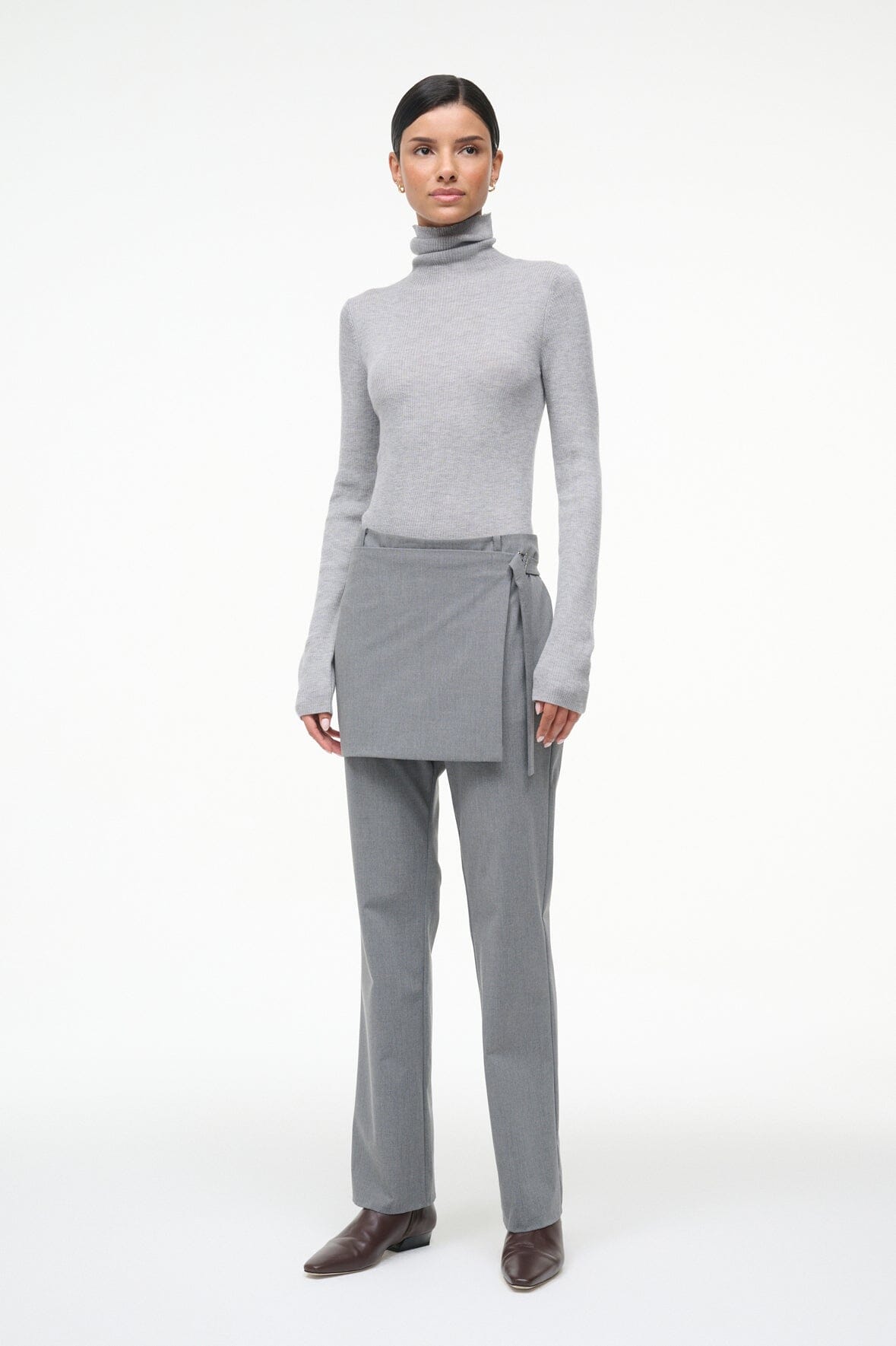 Toni Superfinecashmere Sweater Ash Grey | STAUD Great Value