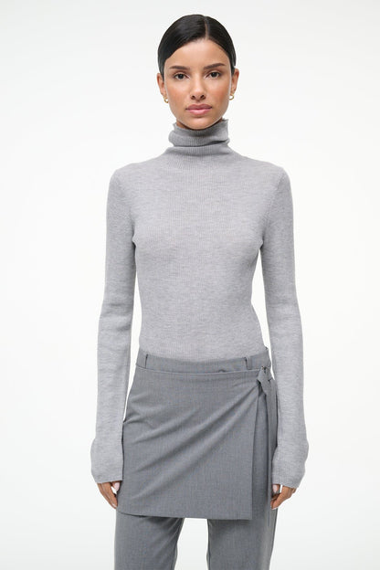 Toni Superfinecashmere Sweater Ash Grey | STAUD Great Value