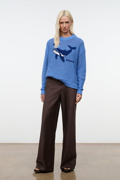 Giada Sweater Nantucket Whale | STAUD Featured