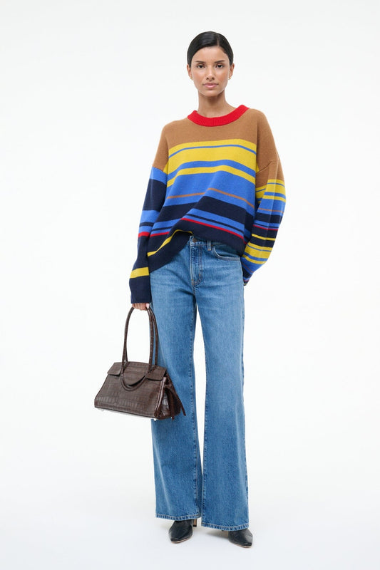 Serrano Cashmere Relaxed Crew Analog | STAUD Customer Favorite