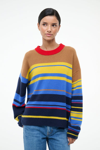 Serrano Cashmere Relaxed Crew Analog | STAUD Customer Favorite