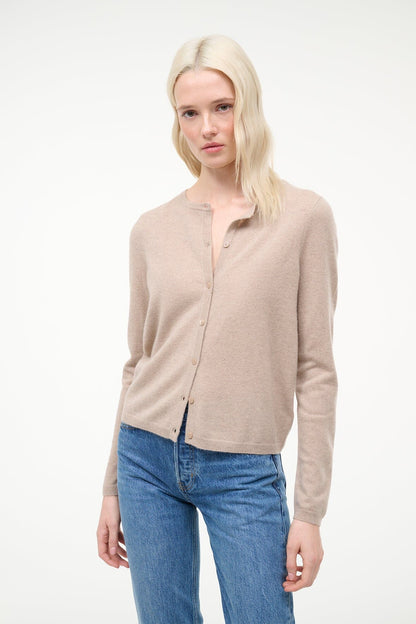 Midnight Cashmere Cardigan Stone | STAUD Best Seller
