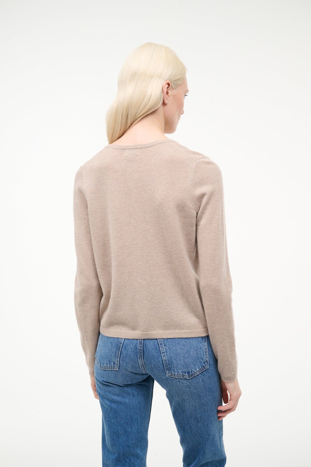 Midnight Cashmere Cardigan Stone | STAUD Best Seller