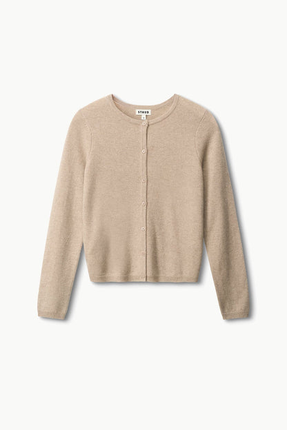 Midnight Cashmere Cardigan Stone | STAUD Best Seller