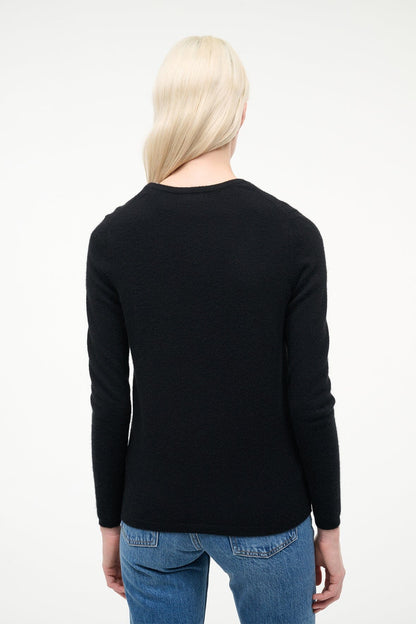 Midnight Cashmere Cardigan Black | STAUD New