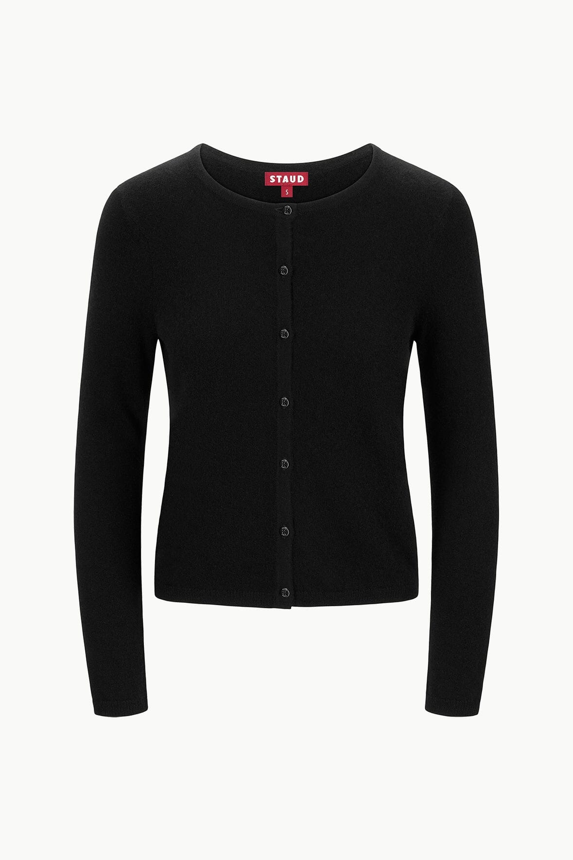 Midnight Cashmere Cardigan Black | STAUD New