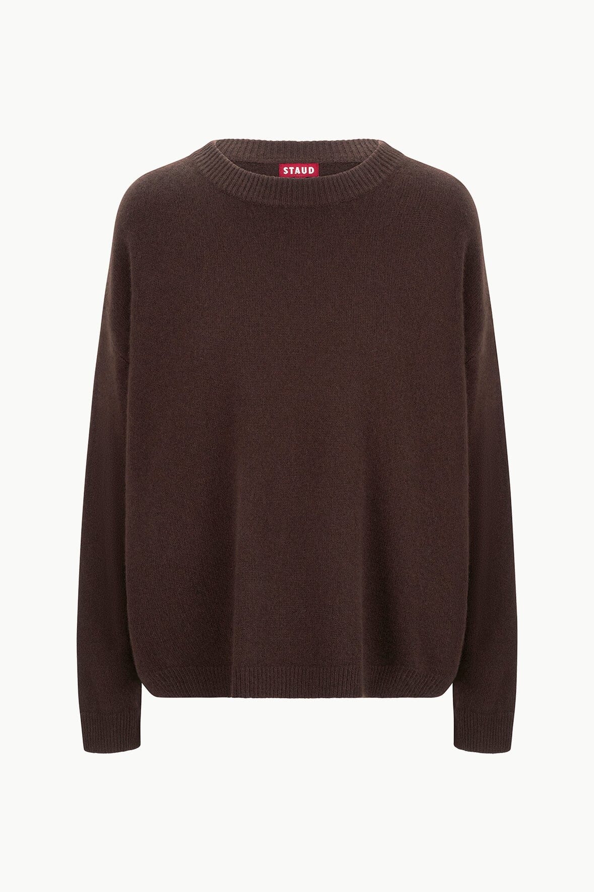 Serrano Cashmere Relaxed Crew Dark Chocolate | STAUD Popular