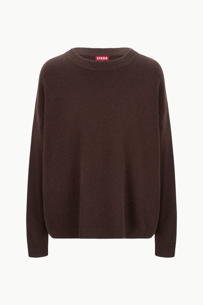 Serrano Cashmere Relaxed Crew Dark Chocolate | STAUD Popular