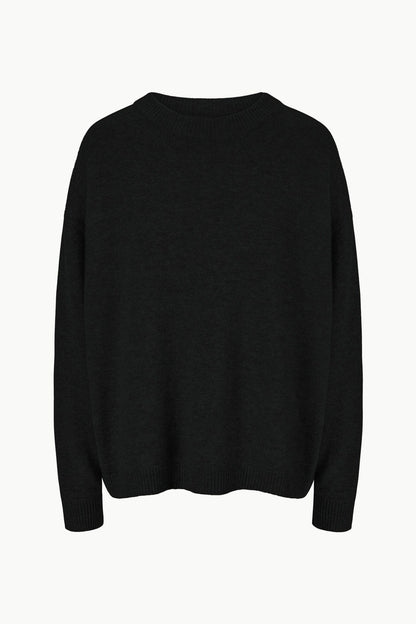 Serrano Cashmere Relaxed Crew Black | STAUD Customer Favorite