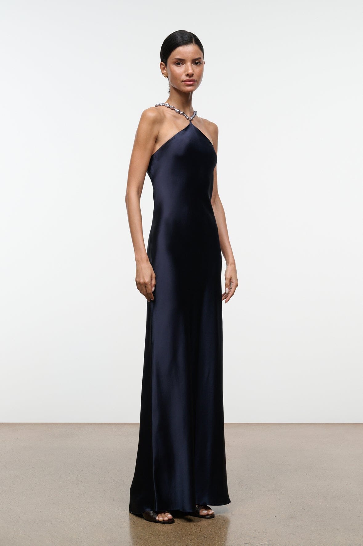 Cadence Dress Navy 1 | STAUD Featured