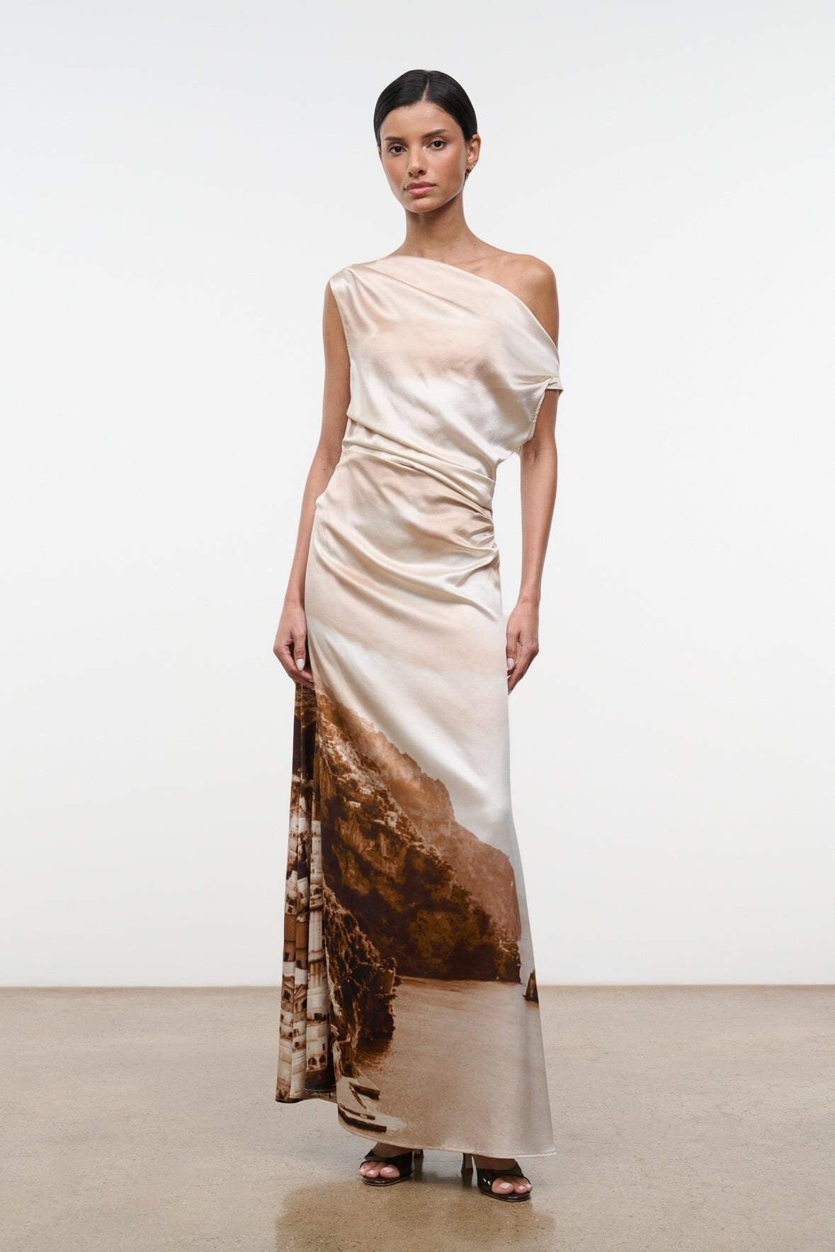 Phare Silk Maxi Dress Cliffside | STAUD Top Pick