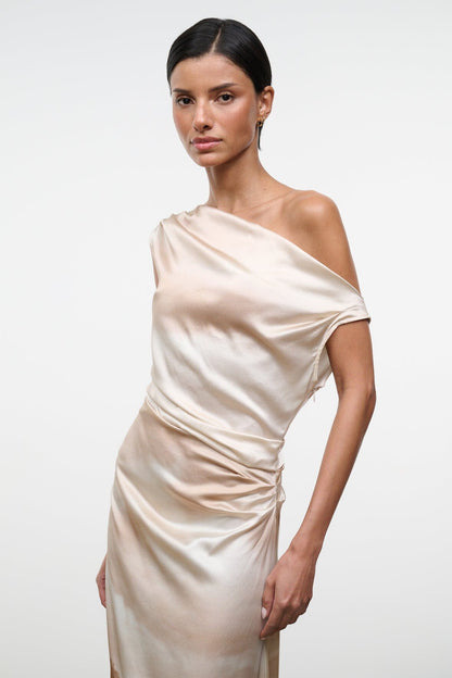 Phare Silk Maxi Dress Cliffside | STAUD Top Pick