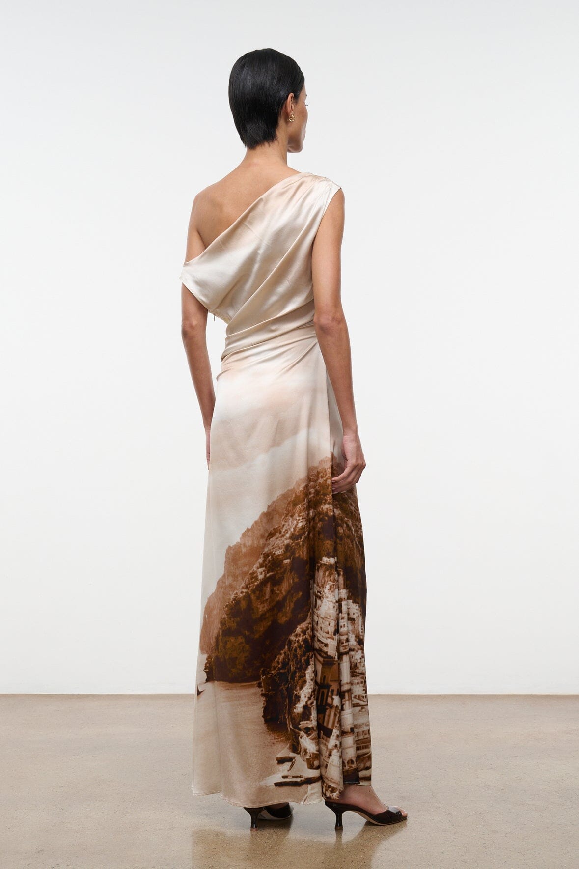 Phare Silk Maxi Dress Cliffside | STAUD Top Pick