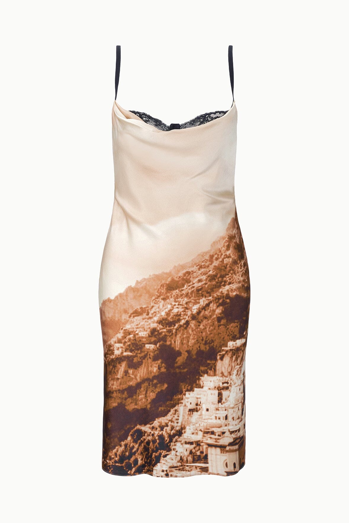 Evangeline Silk Dress Cliffside | STAUD Quality