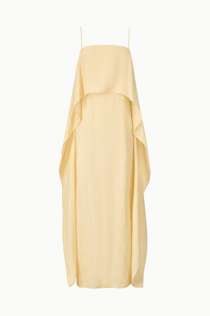 Valencia Linen Dress Butter | STAUD Deals