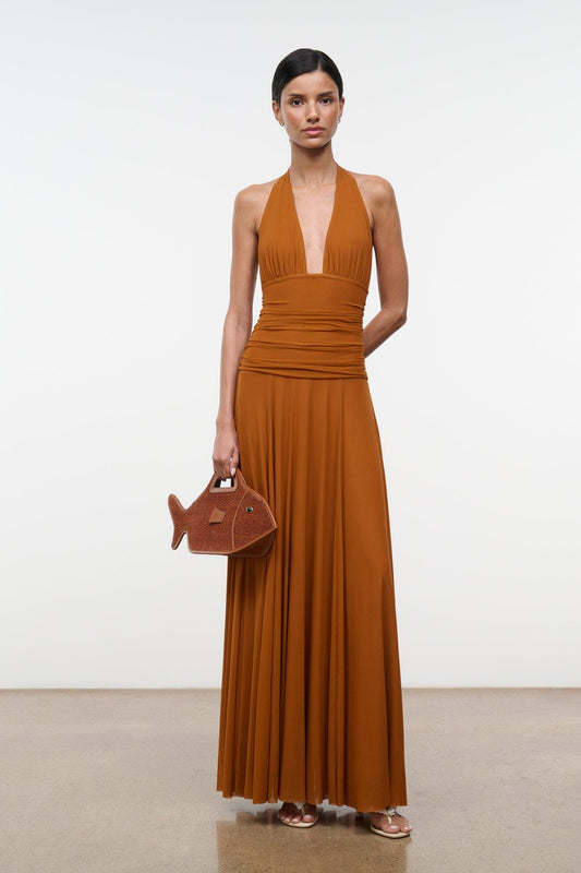 Alessandra Dress Cocoa Butter | STAUD Deals