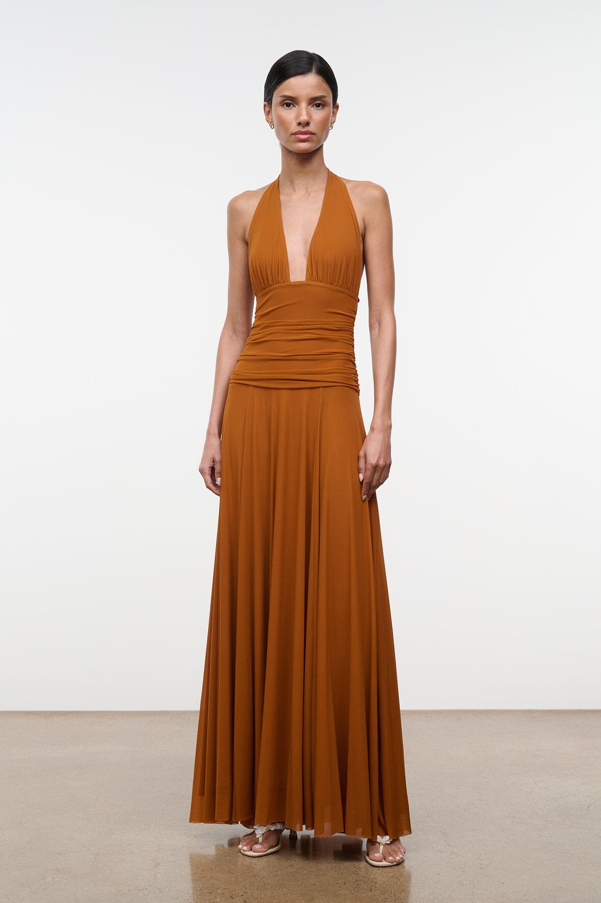Alessandra Dress Cocoa Butter | STAUD Deals