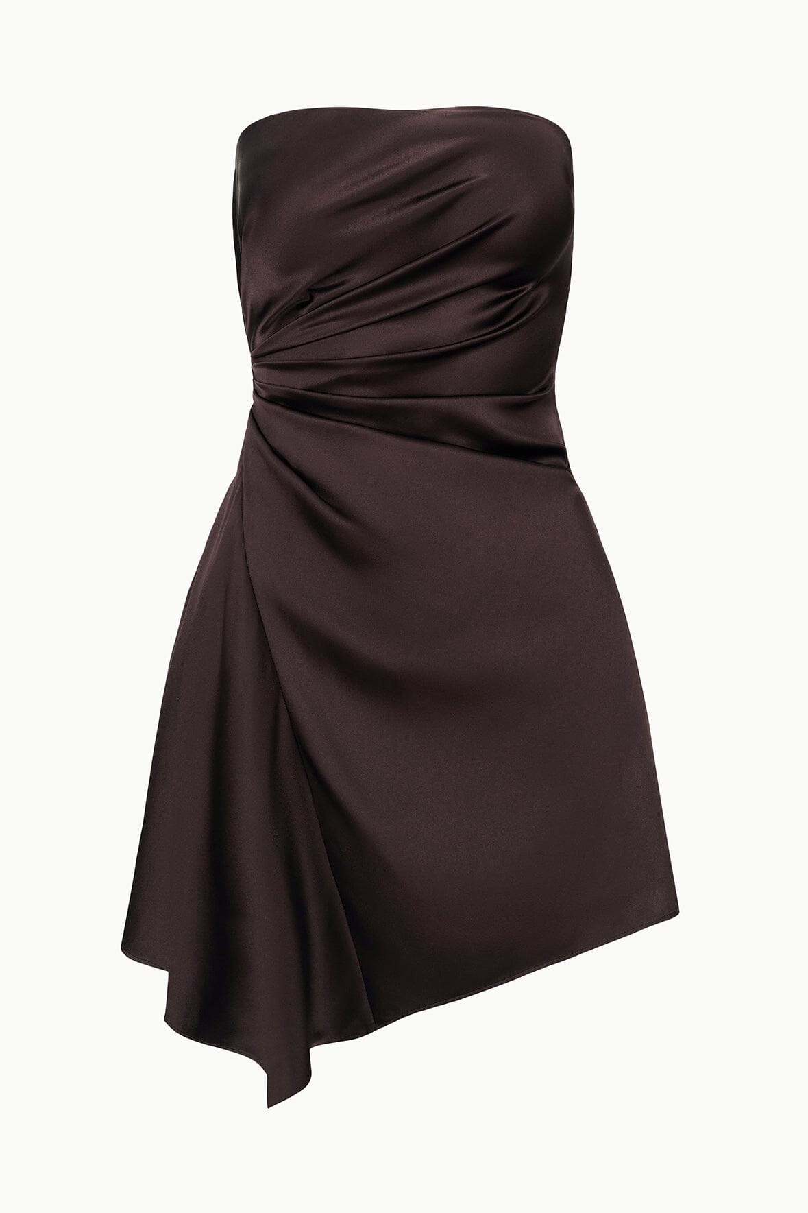 Adriana Silk Dress Earth | STAUD Trusted