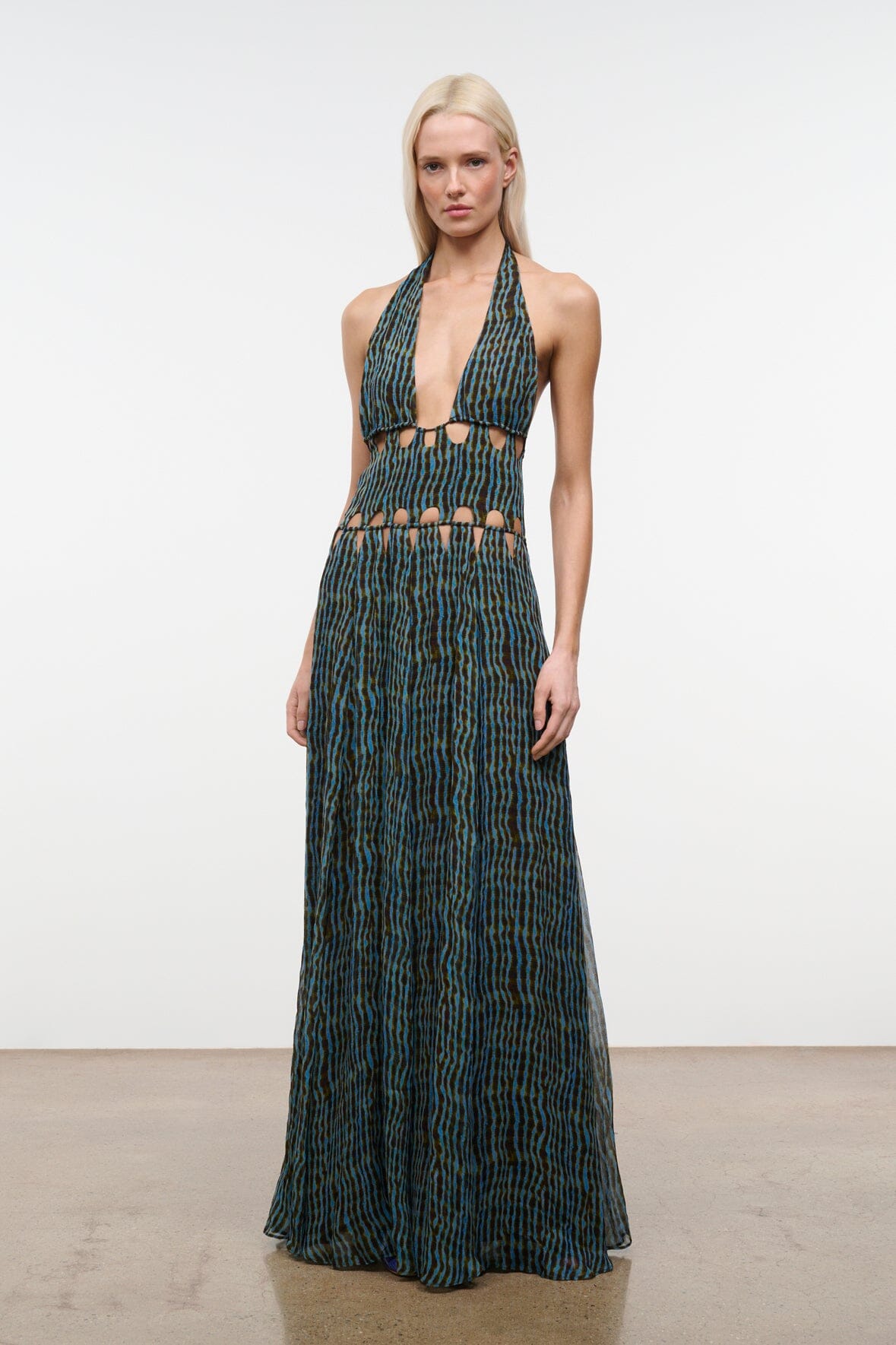 Zaria Dress Tidal Shell | STAUD Classic