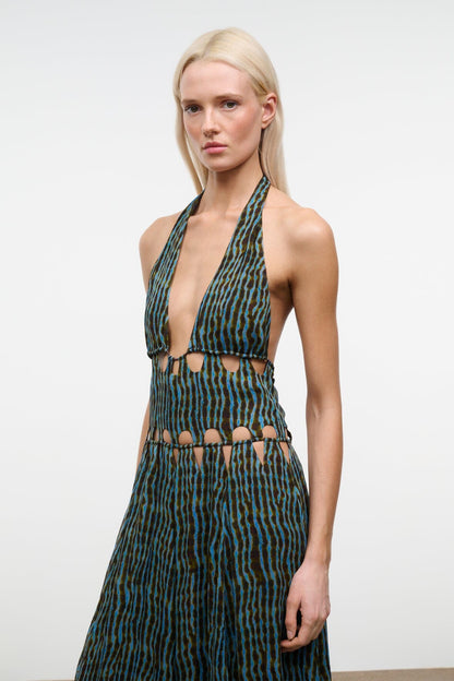 Zaria Dress Tidal Shell | STAUD Classic