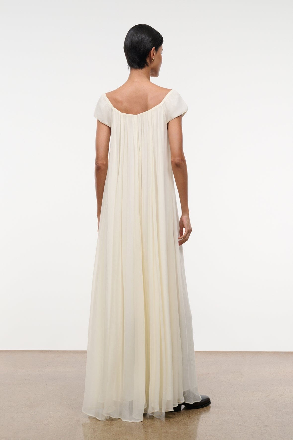 Leda Dress Ivory | STAUD Best Price
