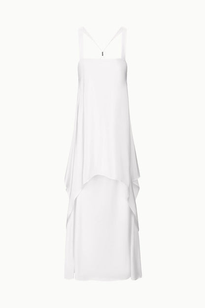 Kira Silk Dress Ivory | STAUD Discount