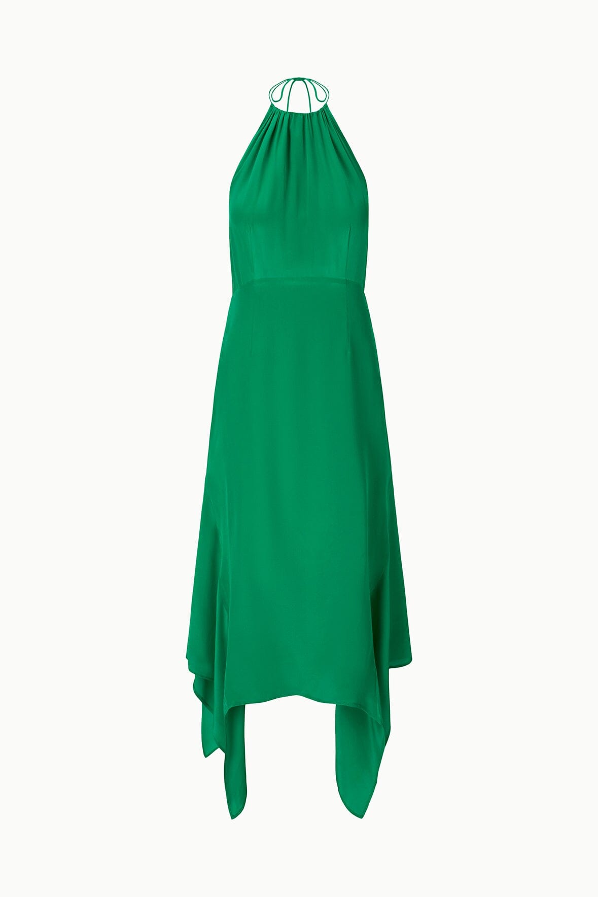 Bianca Silk Dress Kelly | STAUD Recommended