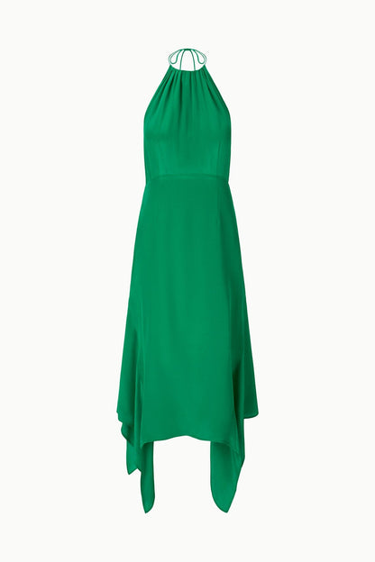 Bianca Silk Dress Kelly | STAUD Recommended