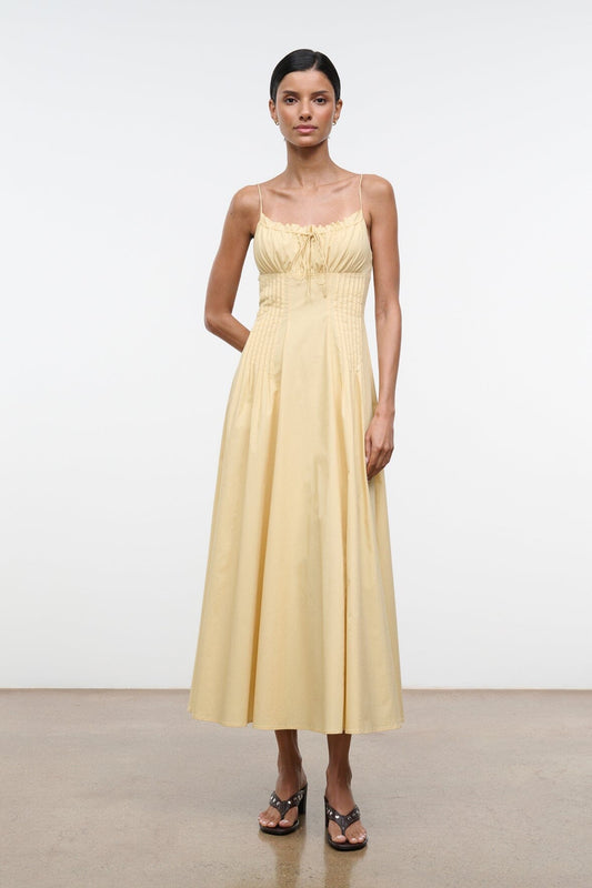 Margi Dress Butter | STAUD New