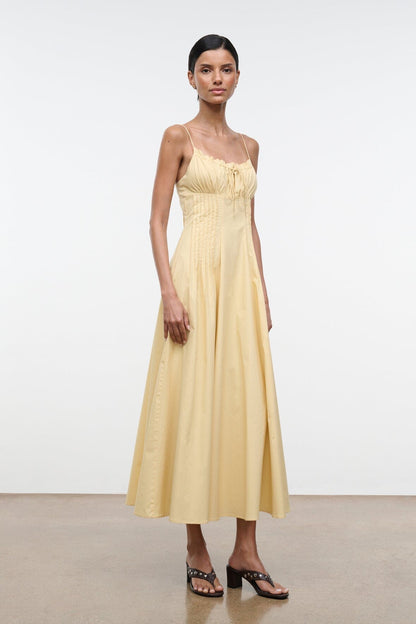 Margi Dress Butter | STAUD New