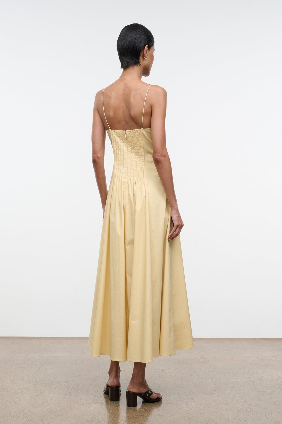 Margi Dress Butter | STAUD New