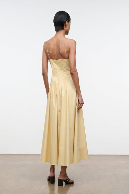Margi Dress Butter | STAUD New