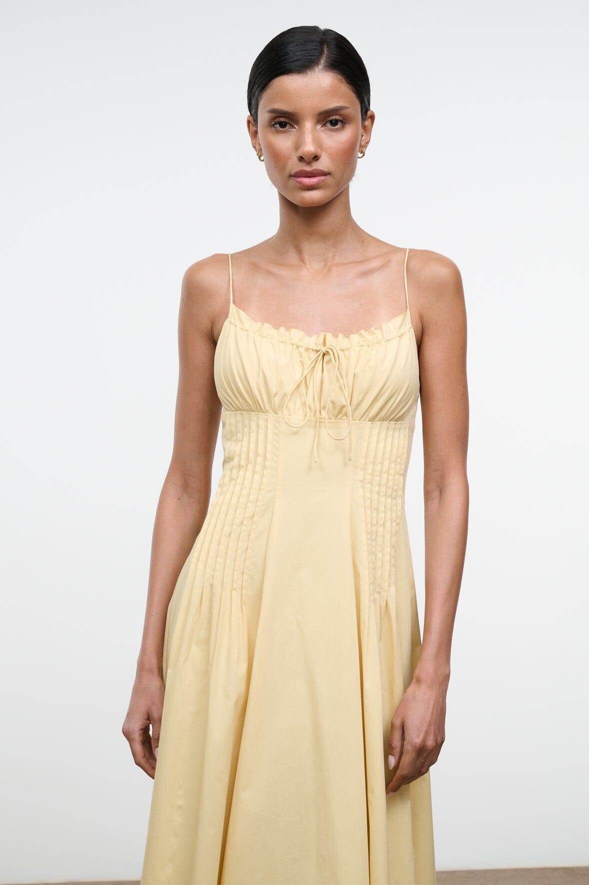 Margi Dress Butter | STAUD New