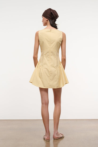 Gwen Mini Dress Butter | STAUD Latest