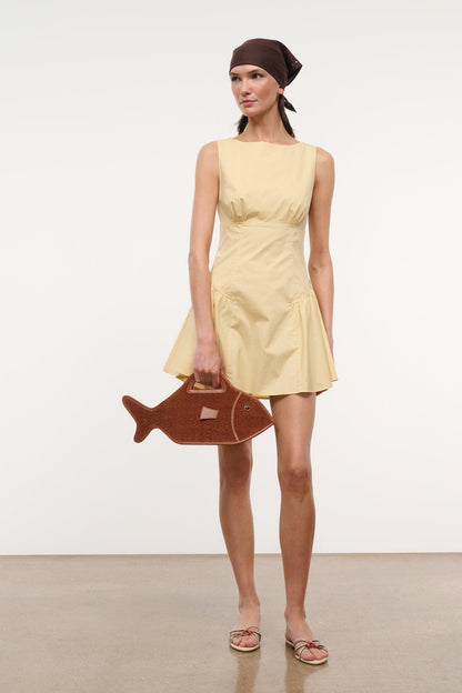 Gwen Mini Dress Butter | STAUD Latest